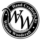 The Winson Woodcraft 'hand-made' brand on all our genuine hand made products
